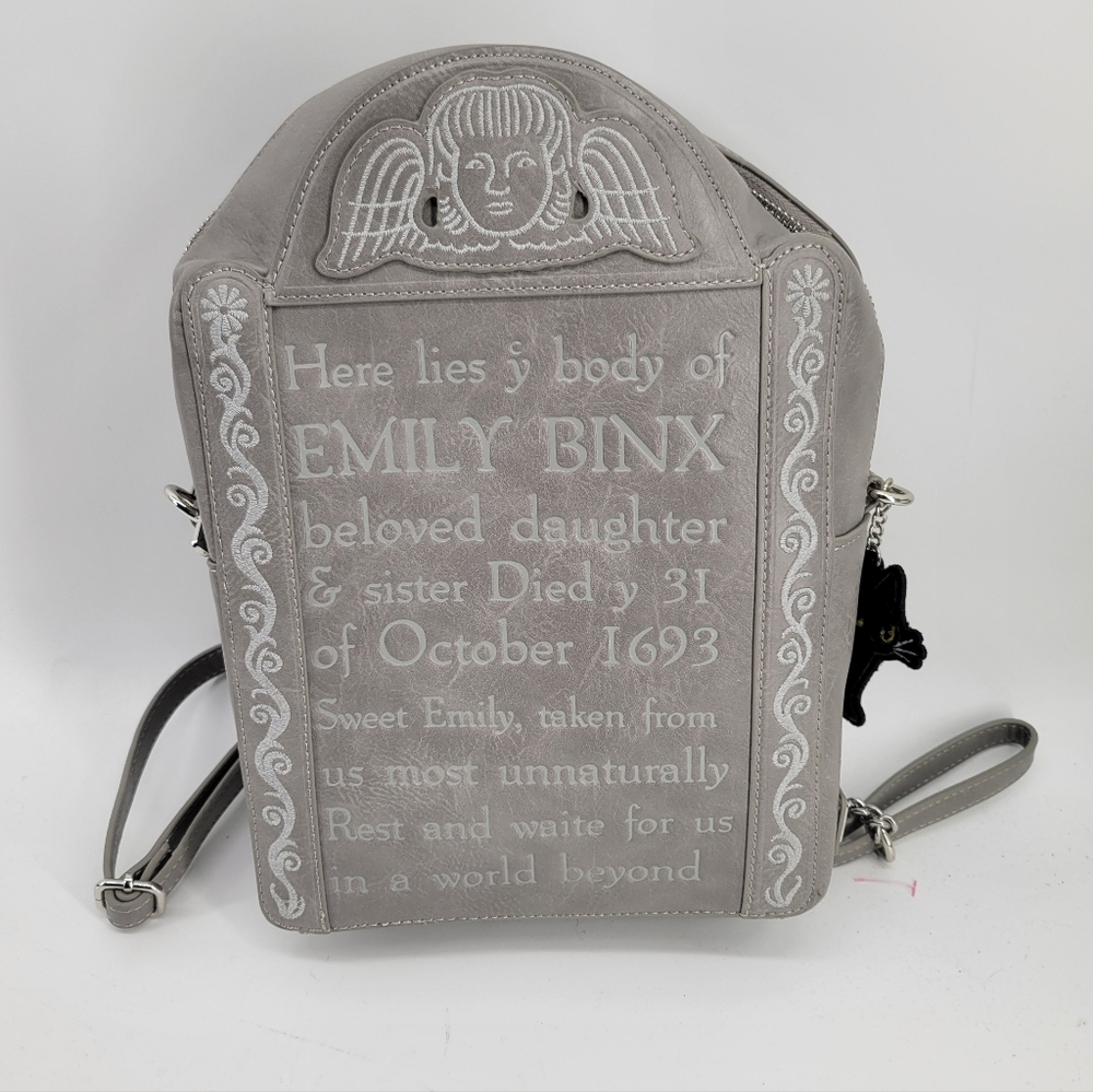 Loungefly Stitch Shoppe Hocus Pocus GITD Tombstone Backpack Crossbody Emily Binx
